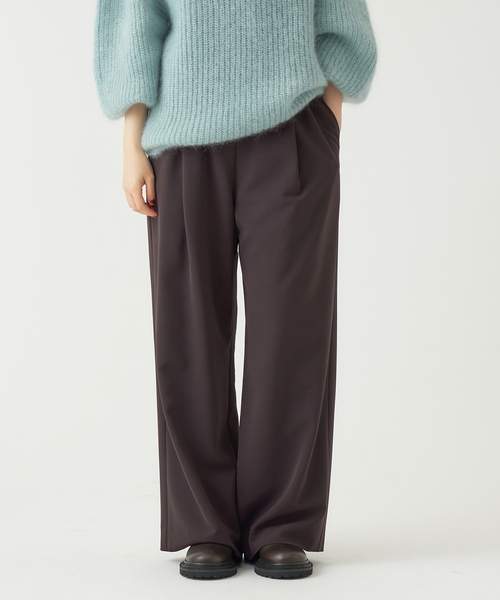 IENA（イエナ）の「ウォッシャブル アセテートツイルタックパンツ（その他パンツ・レディース・サックスブルー/ホワイト/ブラウン・34/36/38/40）」の12枚目の写真