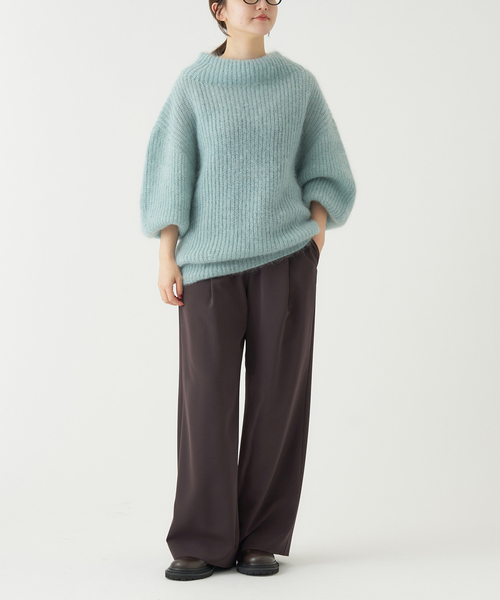 IENA（イエナ）の「ウォッシャブル アセテートツイルタックパンツ（その他パンツ・レディース・サックスブルー/ホワイト/ブラウン・34/36/38/40）」の10枚目の写真