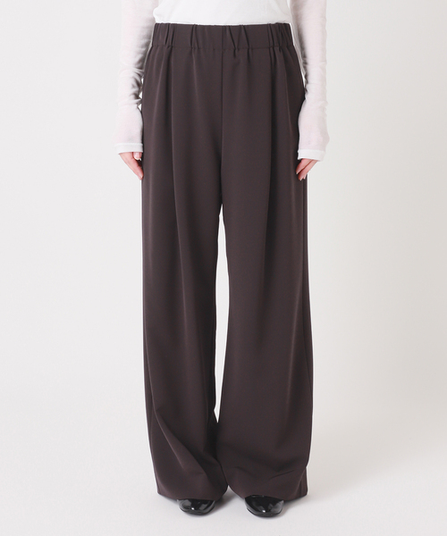 セール】ウォッシャブル アセテートツイルタックパンツ（その他パンツ