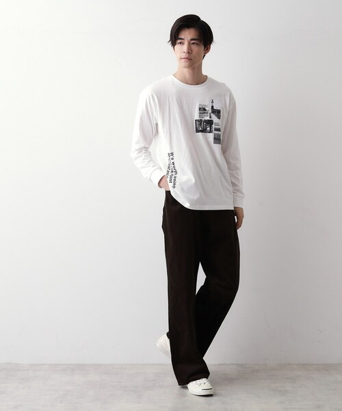 Dessin(デッサン)の「【洗える】コーデュロイパンツ(その他パンツ・メンズ・ホワイト系/ブラウン系その他/ネイビー・02/03)」の9枚目の写真