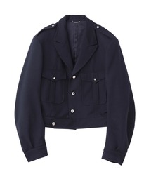 JOHN LAWRENCE SULLIVAN(ジョンローレンスサリバン)のWOOL BARATHEA MASSIVE ROUNDED SLEEVE IKE JACKET(ミリタリージャケット)
