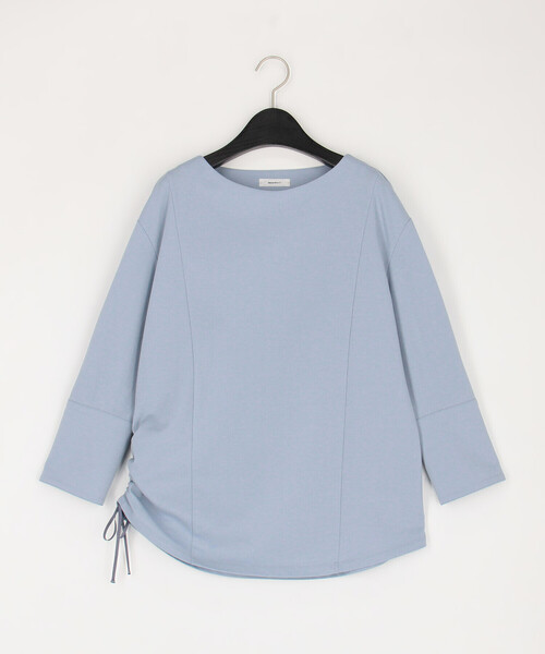 Gabardine K.T(ギャバジンケーティー)の「ポンチハード カットソー(Tシャツ/カットソー・レディース・ライトグレー/サックスブルー・9号)」の1枚目の写真