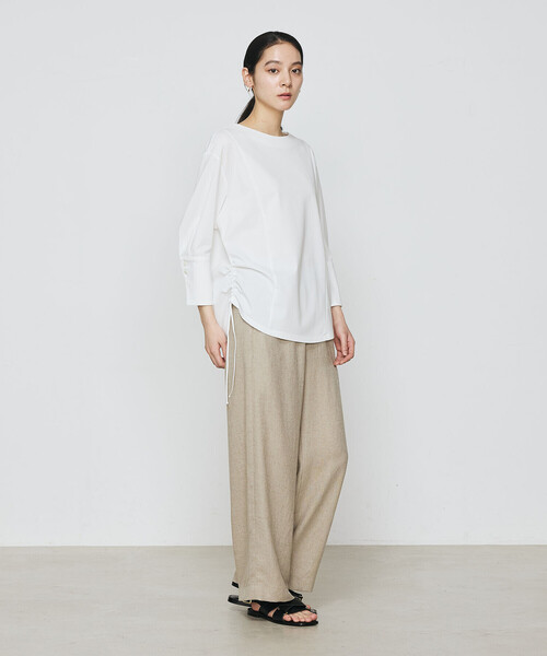 Gabardine K.T(ギャバジンケーティー)の「ポンチハード カットソー(Tシャツ/カットソー・レディース・ライトグレー/サックスブルー・9号)」の9枚目の写真