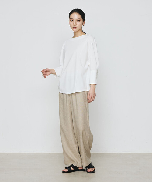 Gabardine K.T(ギャバジンケーティー)の「ポンチハード カットソー(Tシャツ/カットソー・レディース・ライトグレー/サックスブルー・9号)」の10枚目の写真