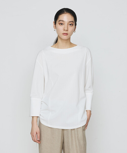 Gabardine K.T(ギャバジンケーティー)の「ポンチハード カットソー(Tシャツ/カットソー・レディース・ライトグレー/サックスブルー・9号)」の12枚目の写真