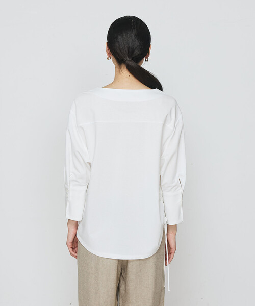 Gabardine K.T(ギャバジンケーティー)の「ポンチハード カットソー(Tシャツ/カットソー・レディース・ライトグレー/サックスブルー・9号)」の5枚目の写真