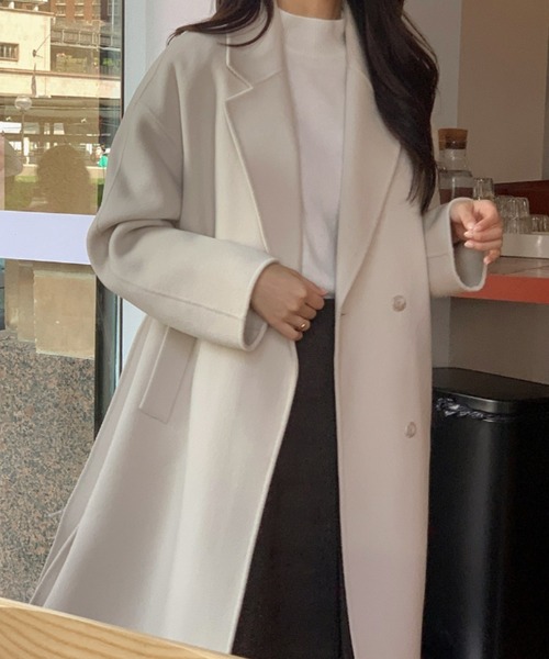 セール】ウエストマークロングチェスターコート（チェスターコート