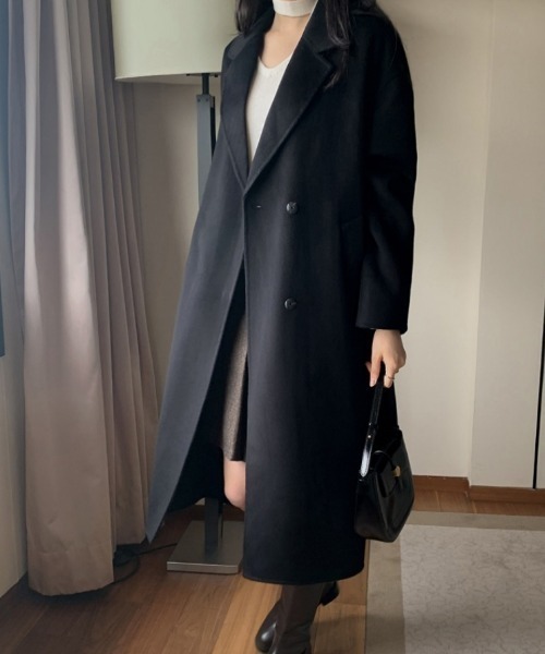 セール】ウエストマークロングチェスターコート（チェスターコート