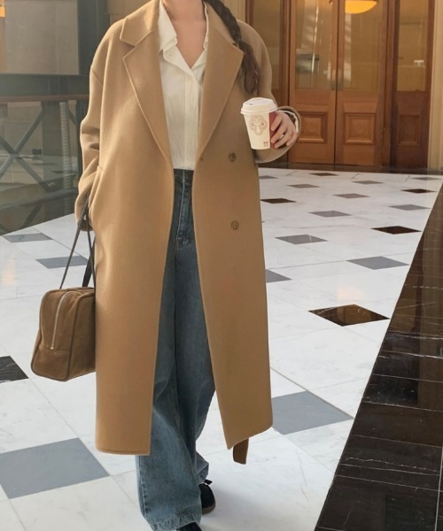 セール】ウエストマークロングチェスターコート（チェスターコート