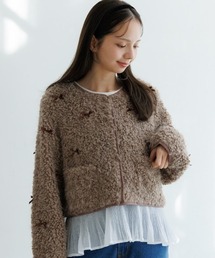 flower｜フラワーのノーカラージャケット通販 - ZOZOTOWN