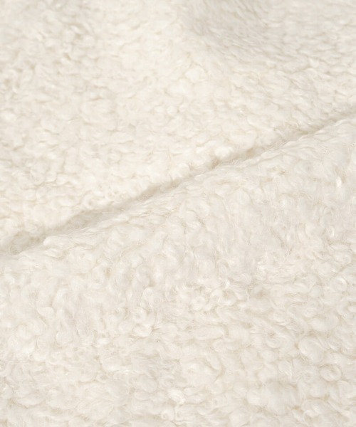 flower（フラワー）の「リボンボアジャケット（ノーカラージャケット・レディース・アイボリー/ブラウン・FREE）」の13枚目の写真