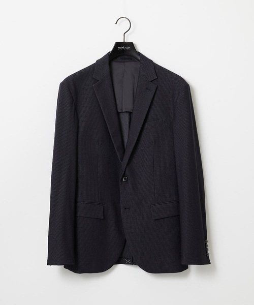 MICHEL KLEIN HOMME   （ミッシェルクランオム）の「【セットアップ】ストレッチテーラードジャケット（テーラードジャケット・メンズ・ネイビー/グレー・MEDIUM/LARGE/X-LARGE）」の2枚目の写真
