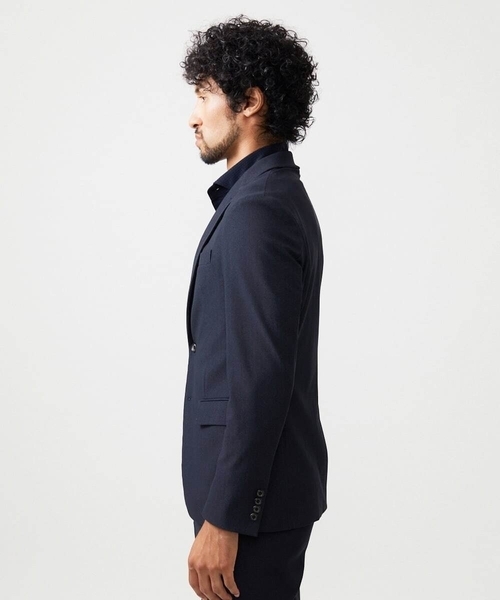 MICHEL KLEIN HOMME   （ミッシェルクランオム）の「【セットアップ】ストレッチテーラードジャケット（テーラードジャケット・メンズ・ネイビー/グレー・MEDIUM/LARGE/X-LARGE）」の7枚目の写真