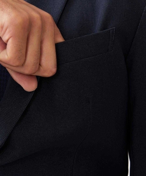 MICHEL KLEIN HOMME   （ミッシェルクランオム）の「【セットアップ】ストレッチテーラードジャケット（テーラードジャケット・メンズ・ネイビー/グレー・MEDIUM/LARGE/X-LARGE）」の12枚目の写真