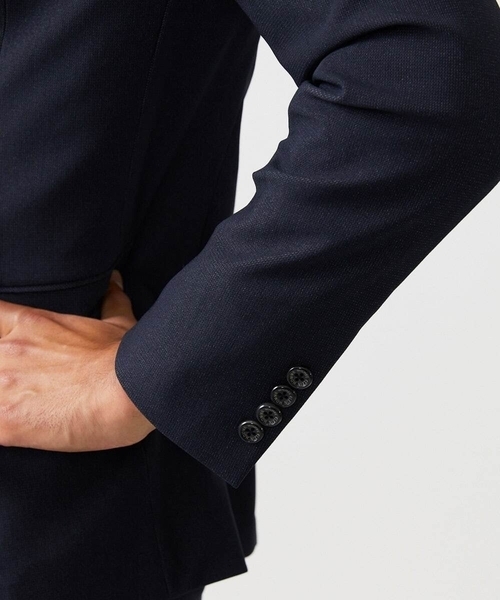 MICHEL KLEIN HOMME   （ミッシェルクランオム）の「【セットアップ】ストレッチテーラードジャケット（テーラードジャケット・メンズ・ネイビー/グレー・MEDIUM/LARGE/X-LARGE）」の13枚目の写真