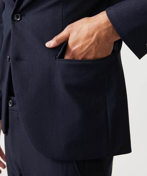MICHEL KLEIN HOMME   （ミッシェルクランオム）の「【セットアップ】ストレッチテーラードジャケット（テーラードジャケット・メンズ・ネイビー/グレー・MEDIUM/LARGE/X-LARGE）」の14枚目の写真