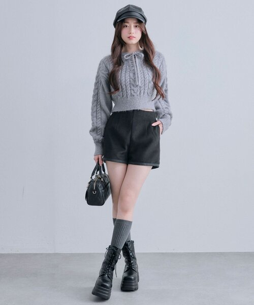 キラキラケーブルニット（ニット/セーター）｜OLIVE des OLIVE