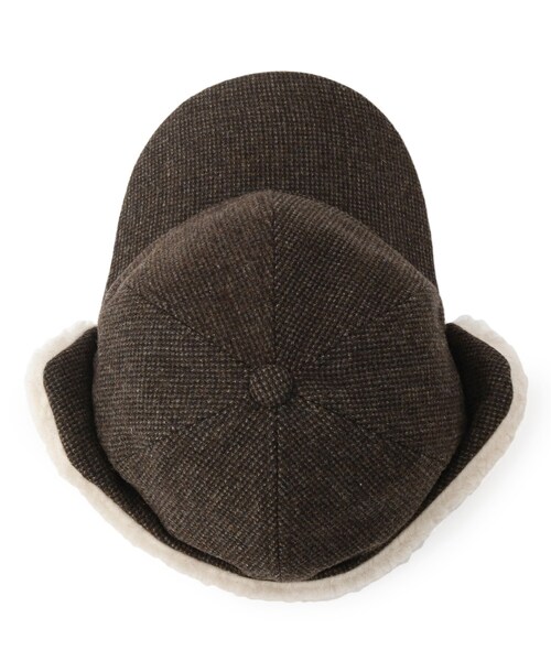 Dessin（デッサン）の「ボアイヤーフラップ付きキャップ（キャップ・レディース・ブラウン系その他2/ダークブラウン系1・00）」の5枚目の写真