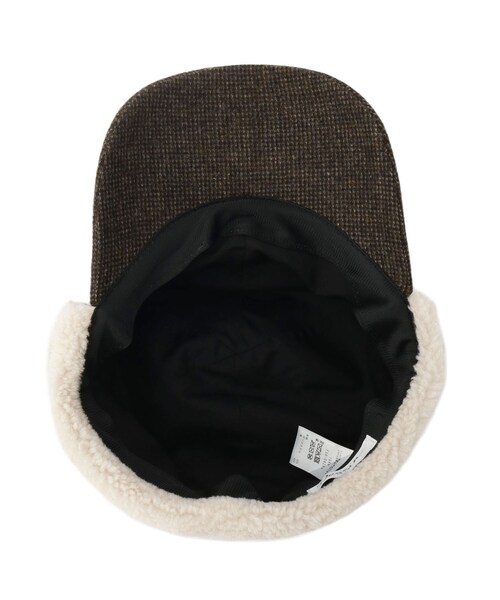 Dessin（デッサン）の「ボアイヤーフラップ付きキャップ（キャップ・レディース・ブラウン系その他2/ダークブラウン系1・00）」の6枚目の写真