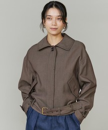 INED | 【三尋木奈保コラボ】ウールコットンカルゼ カーヴィブルゾン《WEB限定カラー》(ブルゾン)