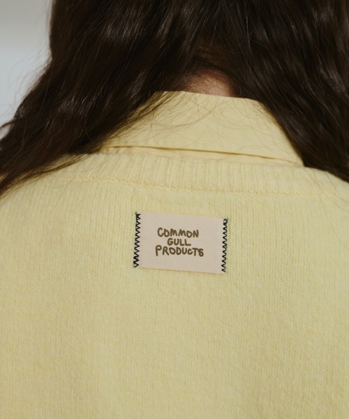 common gull products.（コモンガルプロダクツ）の「common gull products. patchwork kint（ニット/セーター・レディース・ダークブラウン系/レッド/イエロー系/ミント/ネイビー/杢グレー・SMALL/LARGE/MEDIUM）」の22枚目の写真