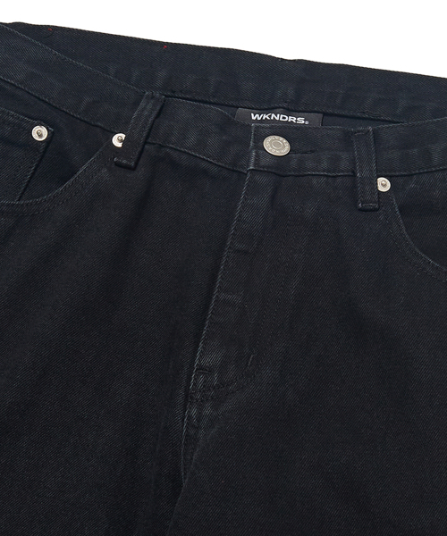 WKNDRS(ウィーキャンドース)の「APPLE DENIM PANTS (BLACK)(デニムパンツ・レディース・その他・X-LARGE/SMALL/MEDIUM/LARGE)」の4枚目の写真