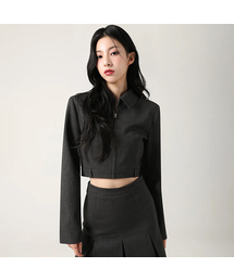 Jaya Crop Jacket CHARCOAL