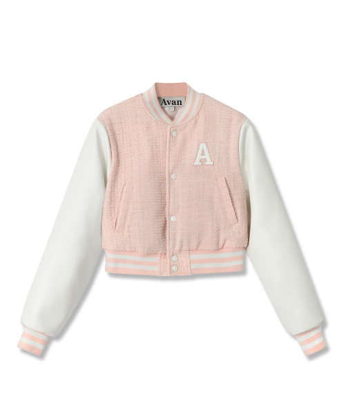 AVANDRESS(アバンドレス )の「Atlantis Love Crop Varsity Jacket PINK(ブルゾン・レディース・PINK・MEDIUM/SMALL)」の2枚目の写真