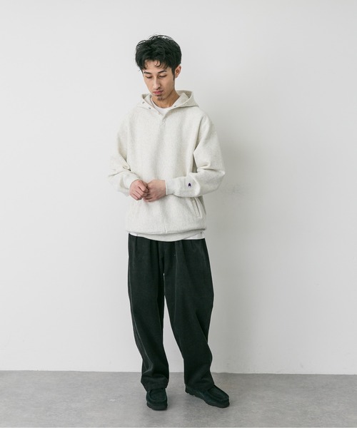 Champion（チャンピオン）の「『別注』Champion×DOORS　RW HALF SNAP PARKA（パーカー・メンズ・カーキ/ブラック/グレー/ブルー/レッド/オートミール/スミクロ/ネイビー/イエロー/パープル・MEDIUM/LARGE/X-LARGE）」の12枚目の写真