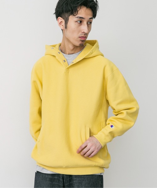 Champion（チャンピオン）の「『別注』Champion×DOORS　RW HALF SNAP PARKA（パーカー・メンズ・カーキ/ブラック/グレー/ブルー/レッド/オートミール/スミクロ/ネイビー/イエロー/パープル・MEDIUM/LARGE/X-LARGE）」の13枚目の写真