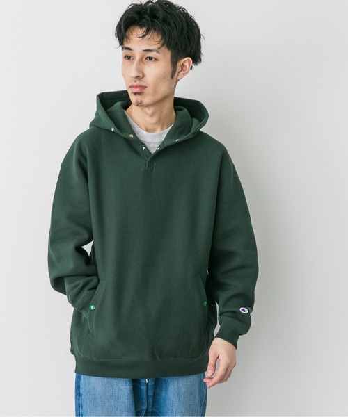 別注』Champion×DOORS RW HALF SNAP PARKA（パーカー）｜Champion