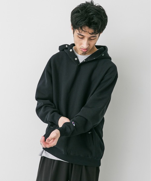 別注』Champion×DOORS RW HALF SNAP PARKA（パーカー）｜Champion