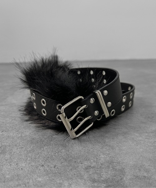 jiasecond.（ジアセカンド）の「【jiasecond.】ファー付きベルト / ベルト 服飾雑貨 フェイクファー 合皮 合成皮革 ふわふわ ブラック ブラウン ZOZOTOWN限定（ベルト・レディース・ブラック/ブラウン・FREE）」の18枚目の写真
