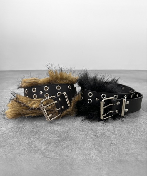 jiasecond.（ジアセカンド）の「【jiasecond.】ファー付きベルト / ベルト 服飾雑貨 フェイクファー 合皮 合成皮革 ふわふわ ブラック ブラウン ZOZOTOWN限定（ベルト・レディース・ブラック/ブラウン・FREE）」の16枚目の写真