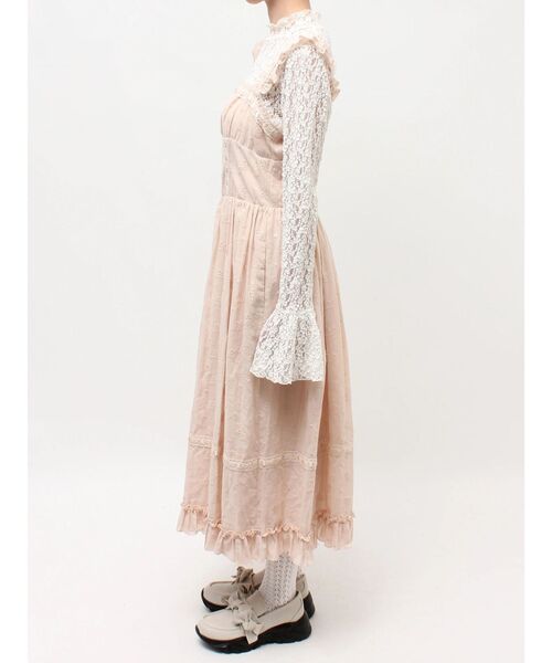 merry jenny（メリージェニー）の「flower laceフレアワンピース（ワンピース・レディース・オフホワイト/ピンク・FREE）」の16枚目の写真