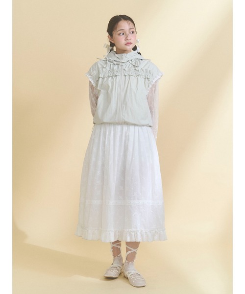 完売品 merry jenny flower frill laceブルゾン flower frill laceブルゾン[品番：MKSW0065063]｜merry jenny