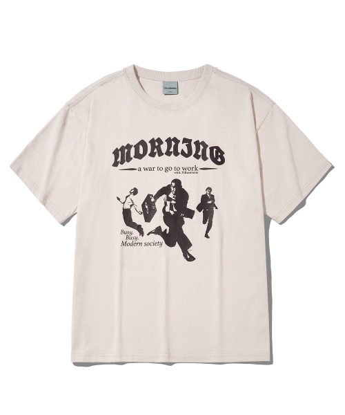 F.ILLUMINATE(フィルミネイト)の「モダンラウンドTシャツ-ベージュ(Tシャツ/カットソー・レディース・その他・MEDIUM)」の2枚目の写真