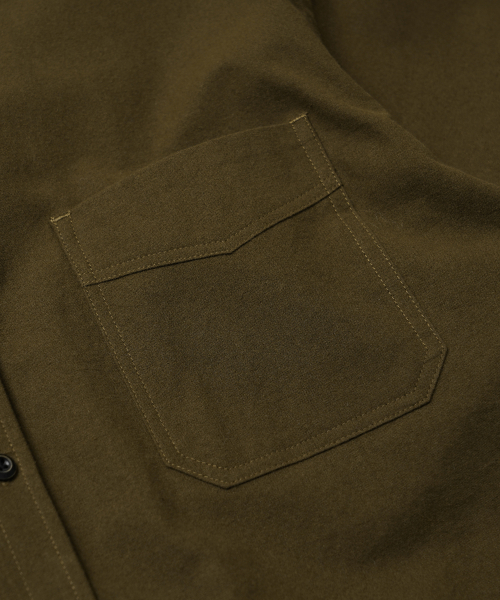 FRIZMWORKS（フリズムワークス）の「FLANNEL FRENCH SHIRT _ OLIVE（シャツ/ブラウス・メンズ・その他・SMALL/MEDIUM/LARGE/X-LARGE）」の5枚目の写真