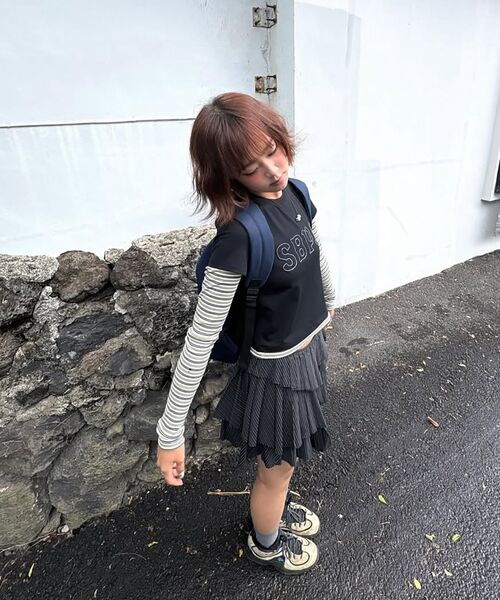 SUNBURNPROJECT(サンバーンプロジェクト)の「Logo Patch Layered Long Sleeve Top, BLACK(Tシャツ/カットソー・レディース・その他・FREE)」の5枚目の写真