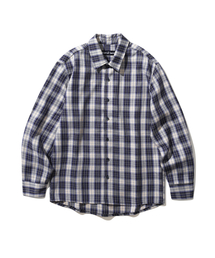 TRIP LE SENS（トリップ ル センス）の「パターンエスニックオンブレチェックシャツ_ブルー（シャツ/ブラウス）」