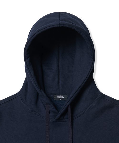 MUSINSA STANDARD（ムシンサスタンダード）の「フリースフード付きスウェットシャツ[ネイビー]（パーカー・メンズ・その他・XX-LARGE/XXX-LARGE/SMALL/MEDIUM/LARGE/X-LARGE）」の3枚目の写真