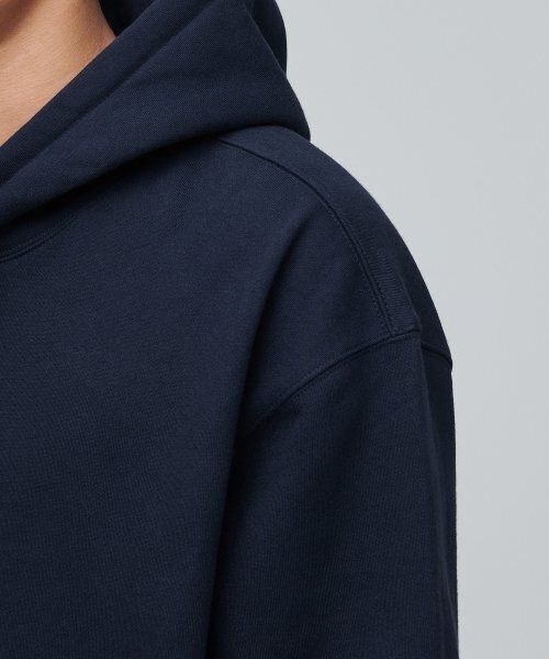 MUSINSA STANDARD（ムシンサスタンダード）の「フリースフード付きスウェットシャツ[ネイビー]（パーカー・メンズ・その他・XX-LARGE/XXX-LARGE/SMALL/MEDIUM/LARGE/X-LARGE）」の6枚目の写真