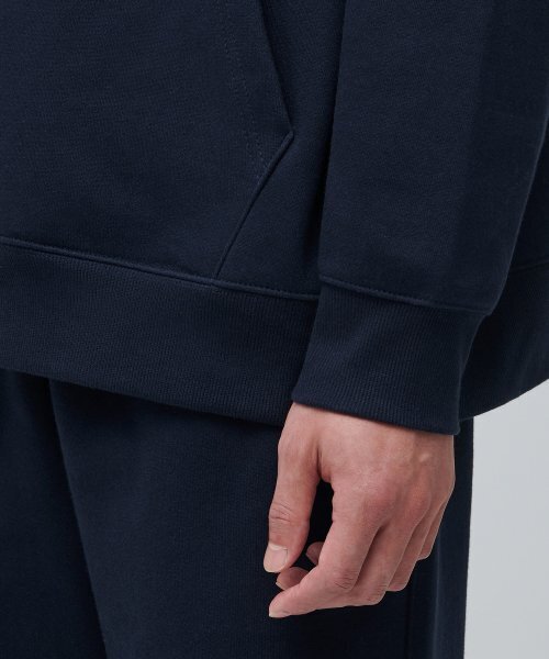 MUSINSA STANDARD（ムシンサスタンダード）の「フリースフード付きスウェットシャツ[ネイビー]（パーカー・メンズ・その他・XX-LARGE/XXX-LARGE/SMALL/MEDIUM/LARGE/X-LARGE）」の7枚目の写真