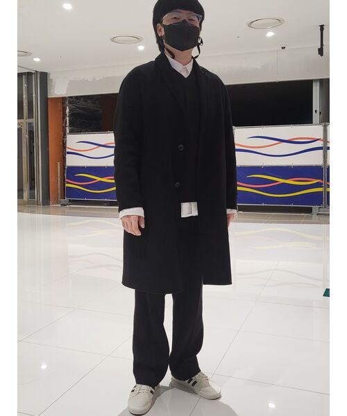 MUSINSA STANDARD（ムシンサスタンダード）の「リアルワイドヒドゥンバンディングスラックス[ダークグレー]（スラックス・メンズ・その他・40/38/42/36/34/32/30/31/33/26/27/28/29）」の3枚目の写真