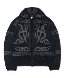COWICHAN HOODED ZIP-UP - BLACK