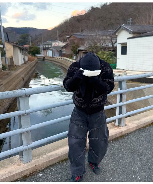 NOMANUAL（NOMANUAL）の「COWICHAN HOODED ZIP-UP - BLACK（ニット/セーター・レディース・その他・MEDIUM/LARGE/X-LARGE）」の15枚目の写真
