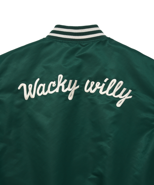 Wacky WiLLy(ワッキーウィリー)の「ナイロンバスティジャケット グリーン(スタジャン・レディース・その他・SMALL/MEDIUM/LARGE/X-LARGE)」の9枚目の写真