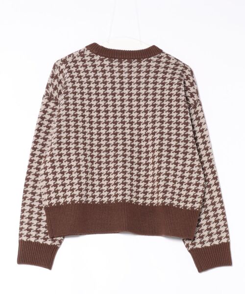セール】千鳥ロゴラインニット プルオーバー（ニット/セーター）｜MARY