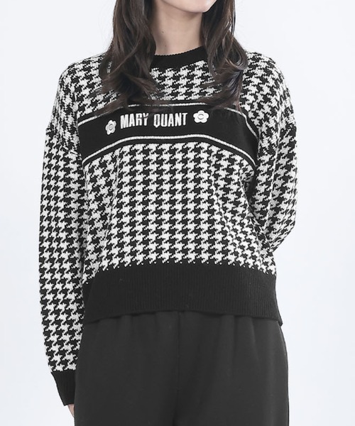 MARY QUANT（マリークワント）の「千鳥ロゴラインニット プルオーバー