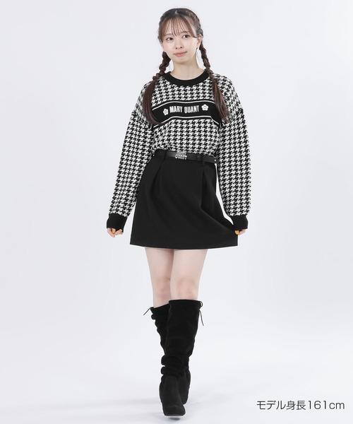MARY QUANT（マリークワント）の「千鳥ロゴラインニット プルオーバー
